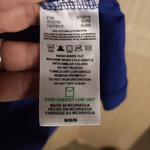 Kansas City Royals MLB Classic Shimmer Logo Top Medium - Picture 6 of 6